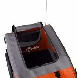 vidaXL Dog Bike Trailer Bicycle Trailer Bike Carriage Oxford Fabric and Iron - orange - Additional view 10