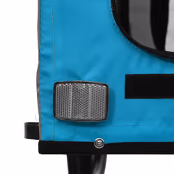 vidaXL Dog Bike Trailer Bicycle Trailer Bike Carriage Oxford Fabric and Iron - blue - Additional view 10