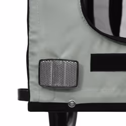 vidaXL Dog Bike Trailer Bicycle Trailer Bike Carriage Oxford Fabric and Iron - grey - Additional view 10