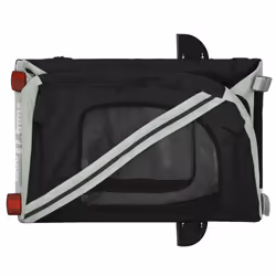 vidaXL Dog Bike Trailer Bicycle Trailer Bike Carriage Oxford Fabric and Iron - grey - Additional view 8