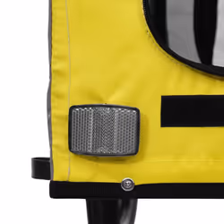 vidaXL Dog Bike Trailer Bicycle Trailer Bike Carriage Oxford Fabric and Iron - yellow - Additional view 10