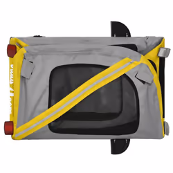 vidaXL Dog Bike Trailer Bicycle Trailer Bike Carriage Oxford Fabric and Iron - yellow - Additional view 8