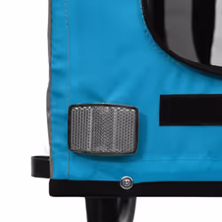 vidaXL Dog Bike Trailer Bicycle Trailer Bike Carriage Oxford Fabric and Iron - blue - Additional view 10
