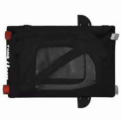 vidaXL Dog Bike Trailer Bicycle Trailer Bike Carriage Oxford Fabric and Iron - black - Additional view 8