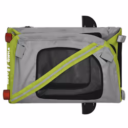 vidaXL Dog Bike Trailer Bicycle Trailer Bike Carriage Oxford Fabric and Iron - green - Additional view 8
