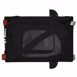 vidaXL Pet Bike Trailer Dog Carrier Cargo Trailer Black Oxford Fabric and Iron - Additional view 8
