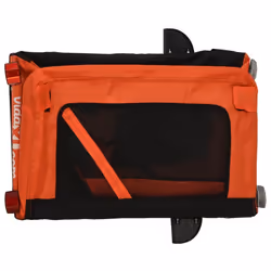 vidaXL Dog Bike Trailer Bicycle Trailer Bike Carriage Oxford Fabric and Iron - orange, 54.5 x 120 x 53 cm - Additional view 9