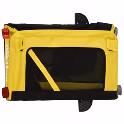 vidaXL Dog Bike Trailer Bicycle Trailer Bike Carriage Oxford Fabric and Iron - yellow, 54.5 x 120 x 53 cm - Additional view 9