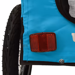 vidaXL Dog Bike Trailer Bicycle Trailer Bike Carriage Oxford Fabric and Iron - blue, 54.5 x 120 x 53 cm - Additional view 10