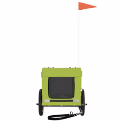 vidaXL Dog Bike Trailer Bicycle Trailer Bike Carriage Oxford Fabric and Iron - green, 120 x 54.5 x 53 cm - Additional view 4