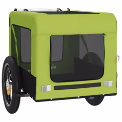 vidaXL Dog Bike Trailer Bicycle Trailer Bike Carriage Oxford Fabric and Iron - green, 120 x 54.5 x 53 cm - Additional view 5