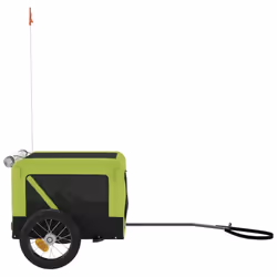 vidaXL Dog Bike Trailer Bicycle Trailer Bike Carriage Oxford Fabric and Iron - green, 120 x 54.5 x 53 cm - Additional view 6