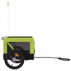 vidaXL Dog Bike Trailer Bicycle Trailer Bike Carriage Oxford Fabric and Iron - 63 x 123 x 66 cm - Additional view 6