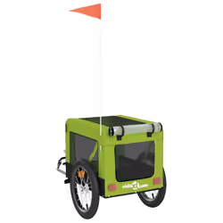 vidaXL Dog Bike Trailer Bicycle Trailer Bike Carriage Oxford Fabric and Iron - 63 x 123 x 66 cm - Additional view 8