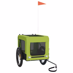 vidaXL Dog Bike Trailer Bicycle Trailer Bike Carriage Oxford Fabric and Iron - 68.5 x 135 x 73.5 cm - Additional view 2