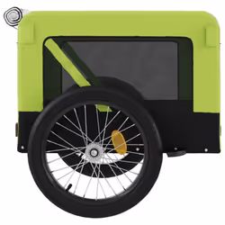 vidaXL Dog Bike Trailer Bicycle Trailer Bike Carriage Oxford Fabric and Iron - 68.5 x 135 x 73.5 cm - Additional view 7