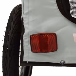 vidaXL Dog Bike Trailer Bicycle Trailer Bike Carriage Oxford Fabric and Iron - grey, 120 x 54.5 x 53 cm - Additional view 10