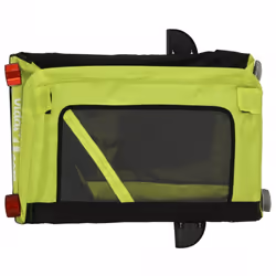 vidaXL Pet Bike Trailer Dog Carrier Orange and Black Oxford Fabric and Iron - green, 120 x 54.5 x 53 cm - Additional view 9