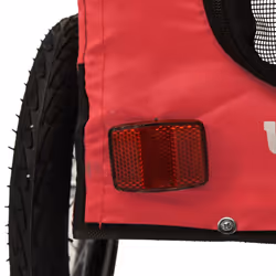 vidaXL Pet Bike Trailer Cargo Trailer Oxford Fabric and Iron - red, 123 x 63 x 66 cm - Additional view 10