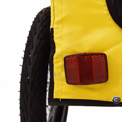 vidaXL Pet Bike Trailer Cargo Trailer Oxford Fabric and Iron - yellow, 123 x 63 x 66 cm - Additional view 10