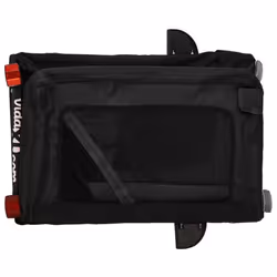 vidaXL Pet Bike Trailer Dog Carrier Orange and Black Oxford Fabric and Iron - black, 135 x 68.5 x 73.5 cm - Additional view 9