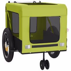 vidaXL Dog Bike Trailer Bicycle Trailer Bike Carriage Oxford Fabric and Iron - green, 135 x 68.5 x 73.5 cm - Additional view 5