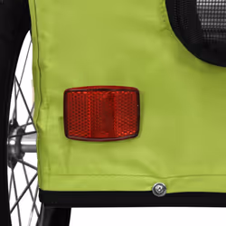 vidaXL Pet Bike Trailer Cargo Trailer Bike Cart Green Oxford Fabric and Iron - green, 124 x 53 x 53 cm - Additional view 10