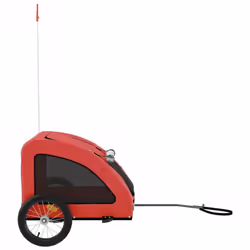 vidaXL Dog Bike Trailer Bicycle Trailer Bike Carriage Oxford Fabric and Iron - red, 125 x 63 x 66 cm - Additional view 5