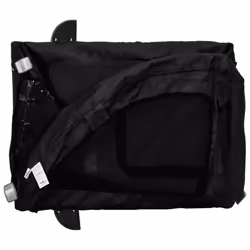 vidaXL Pet Bike Trailer Cargo Trailer Bike Cart Black Oxford Fabric and Iron - black - Additional view 8