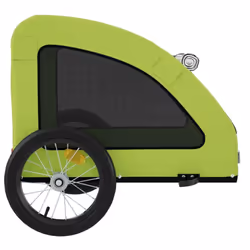 vidaXL Dog Bike Trailer Bicycle Trailer Bike Carriage Oxford Fabric and Iron - green - Additional view 6
