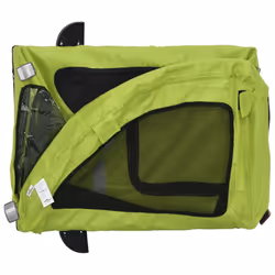 vidaXL Dog Bike Trailer Bicycle Trailer Bike Carriage Oxford Fabric and Iron - green - Additional view 8