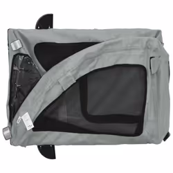 vidaXL Pet Bike Trailer Cargo Trailer Bike Cart Green Oxford Fabric and Iron - grey, 137 x 68 x 72 cm - Additional view 8