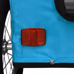 vidaXL Pet Bike Trailer Cargo Trailer Bike Cart Green Oxford Fabric and Iron - blue, 137 x 68 x 72 cm - Additional view 10