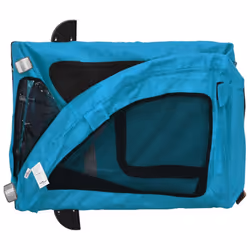 vidaXL Pet Bike Trailer Cargo Trailer Bike Cart Green Oxford Fabric and Iron - blue, 137 x 68 x 72 cm - Additional view 8