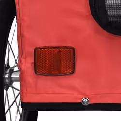 vidaXL Pet Bike Trailer Cargo Trailer Bike Cart Oxford Fabric and Iron - red, 63.5 x 124.5 x 66 cm - Additional view 10