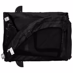 vidaXL Pet Bike Trailer Cargo Trailer Bike Cart Oxford Fabric and Iron - black, 63.5 x 124.5 x 66 cm - Additional view 8