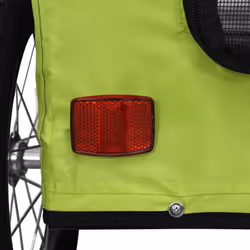 vidaXL Pet Bike Trailer Cargo Trailer Bike Cart Green Oxford Fabric and Iron - green, 63.5 x 124.5 x 66 cm - Additional view 10