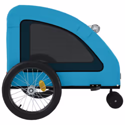 vidaXL Pet Bike Trailer Cargo Trailer Bike Cart Green Oxford Fabric and Iron - blue, 68 x 137 x 72 cm - Additional view 6