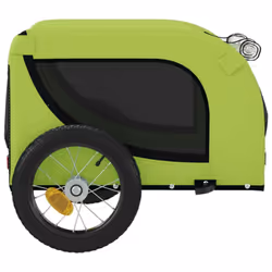 vidaXL Dog Bike Trailer Bicycle Trailer Bike Carriage Oxford Fabric and Iron - green, 124 x 53 x 53 cm - Additional view 4