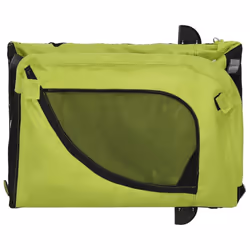 vidaXL Dog Bike Trailer Bicycle Trailer Bike Carriage Oxford Fabric and Iron - green, 124 x 65 x 66 cm - Additional view 7