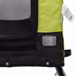 vidaXL Dog Bike Trailer Bicycle Trailer Bike Carriage Oxford Fabric and Iron - green, 124 x 65 x 66 cm - Additional view 8