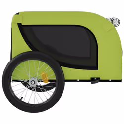 vidaXL Dog Bike Trailer Bicycle Trailer Bike Carriage Oxford Fabric and Iron - green, 136 x 69 x 73.5 cm - Additional view 5
