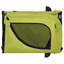 vidaXL Dog Bike Trailer Bicycle Trailer Bike Carriage Oxford Fabric and Iron - green, 136 x 69 x 73.5 cm - Additional view 7