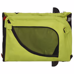 vidaXL Dog Bike Trailer Bicycle Trailer Bike Carriage Oxford Fabric and Iron - green and black - Additional view 7