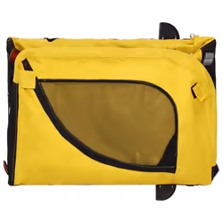 vidaXL Dog Bike Trailer Bicycle Trailer Bike Carriage Oxford Fabric and Iron - yellow and black, 134 x 68 x 74 cm - Additional view 7