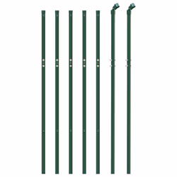 vidaXL Chain Link Fence Outdoor Mesh Fence Patio Wire Mesh Roll Garden Fence - green, 0.8 x 10 m