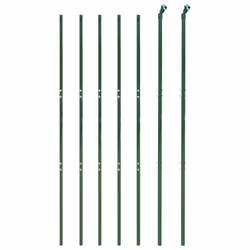 vidaXL Chain Link Fence Outdoor Mesh Fence Patio Wire Mesh Roll Garden Fence - green, 1.6 x 10 m
