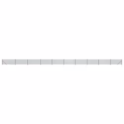 vidaXL Chain Link Fence Patio Outdoor Wire Mesh Fence with Flange Fence Panel - green, 1.1 x 25 m