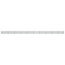 vidaXL Chain Link Fence Patio Outdoor Wire Mesh Fence with Flange Fence Panel - green, 1.1 x 25 m