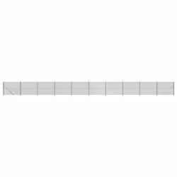 vidaXL Chain Link Fence Patio Outdoor Wire Mesh Fence with Flange Fence Panel - green, 1.8 x 25 m
